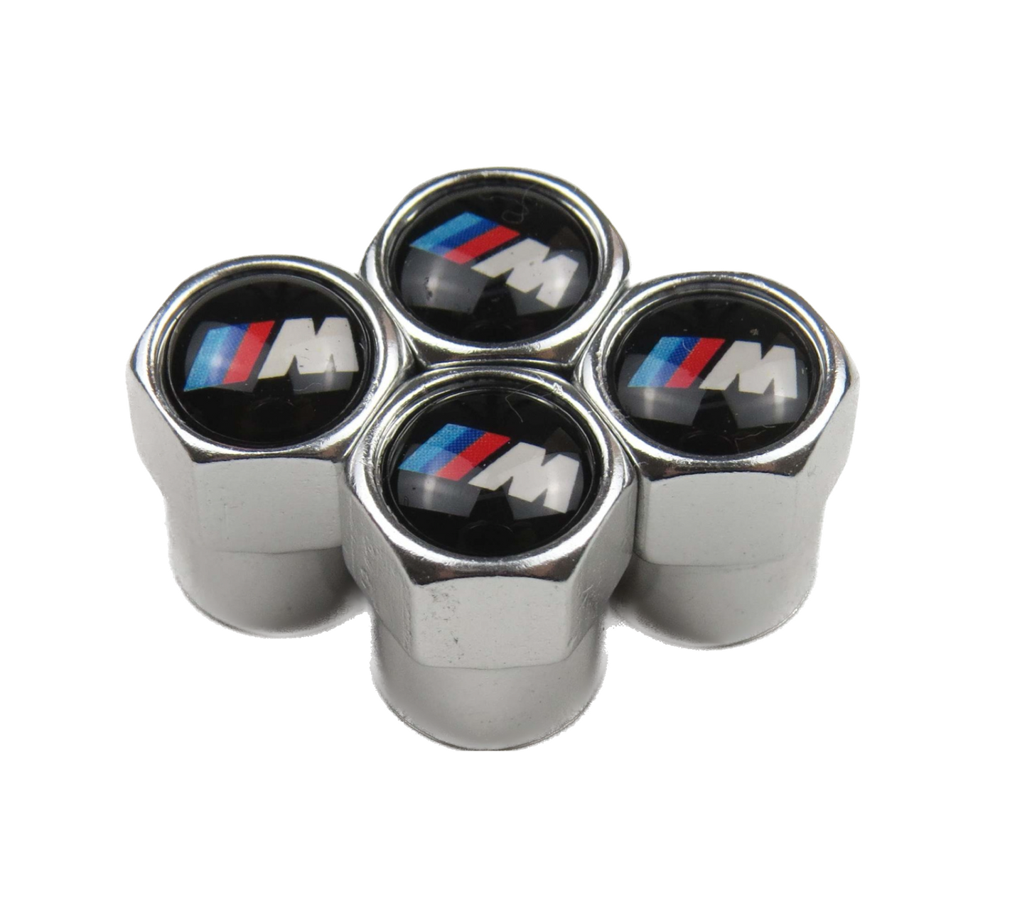 BMW M Power Valve Caps - Silver