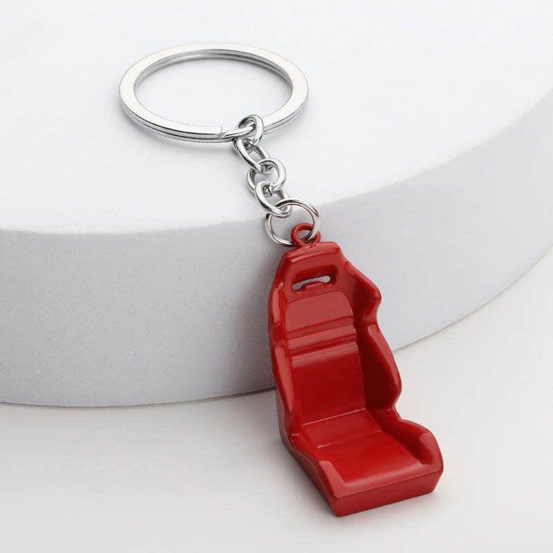 Racing Chair Key Ring - Red