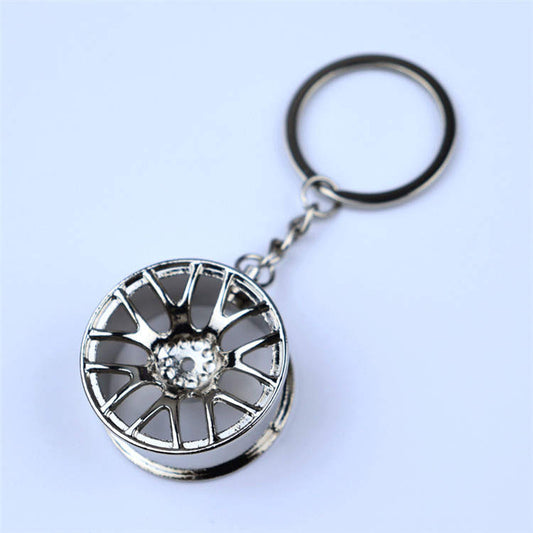 Wheel Keyring - Silver