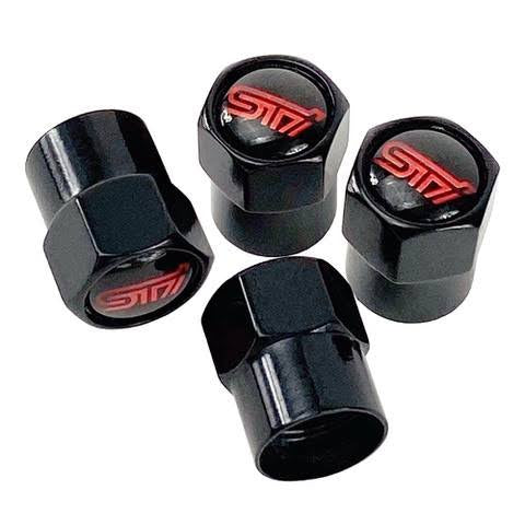 Subaru STI Valve Caps - Black