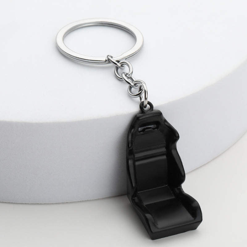 Racing Chair Key Ring - Black
