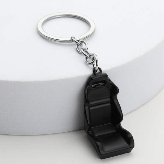 Racing Chair Keyring - Black