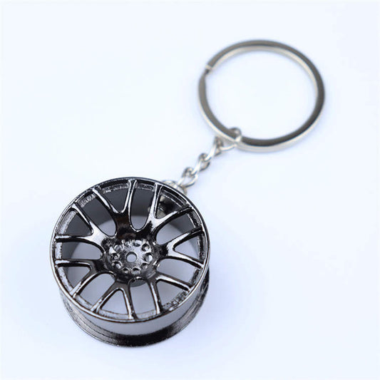 Wheel Keyring - Black