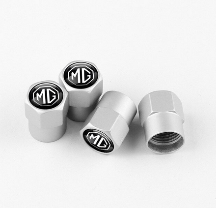 MG Valve Caps - Silver