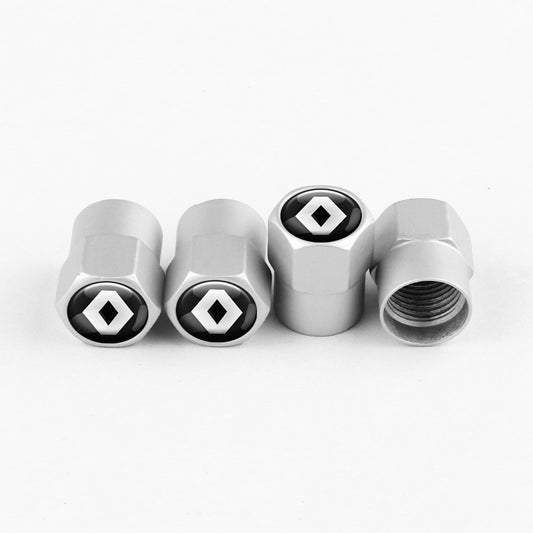 Renault Valve Caps - Silver