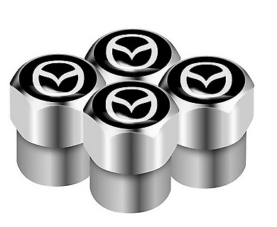 Mazda Valve Caps - Silver