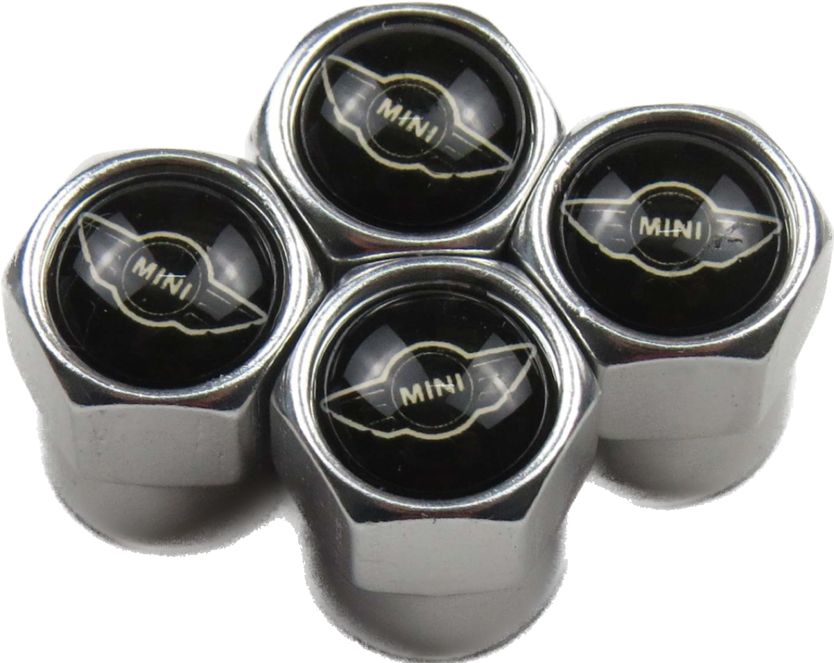 Mini-Cooper Valve Caps - Silver