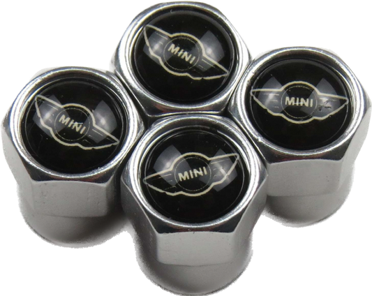 Mini-Cooper Valve Caps - Silver