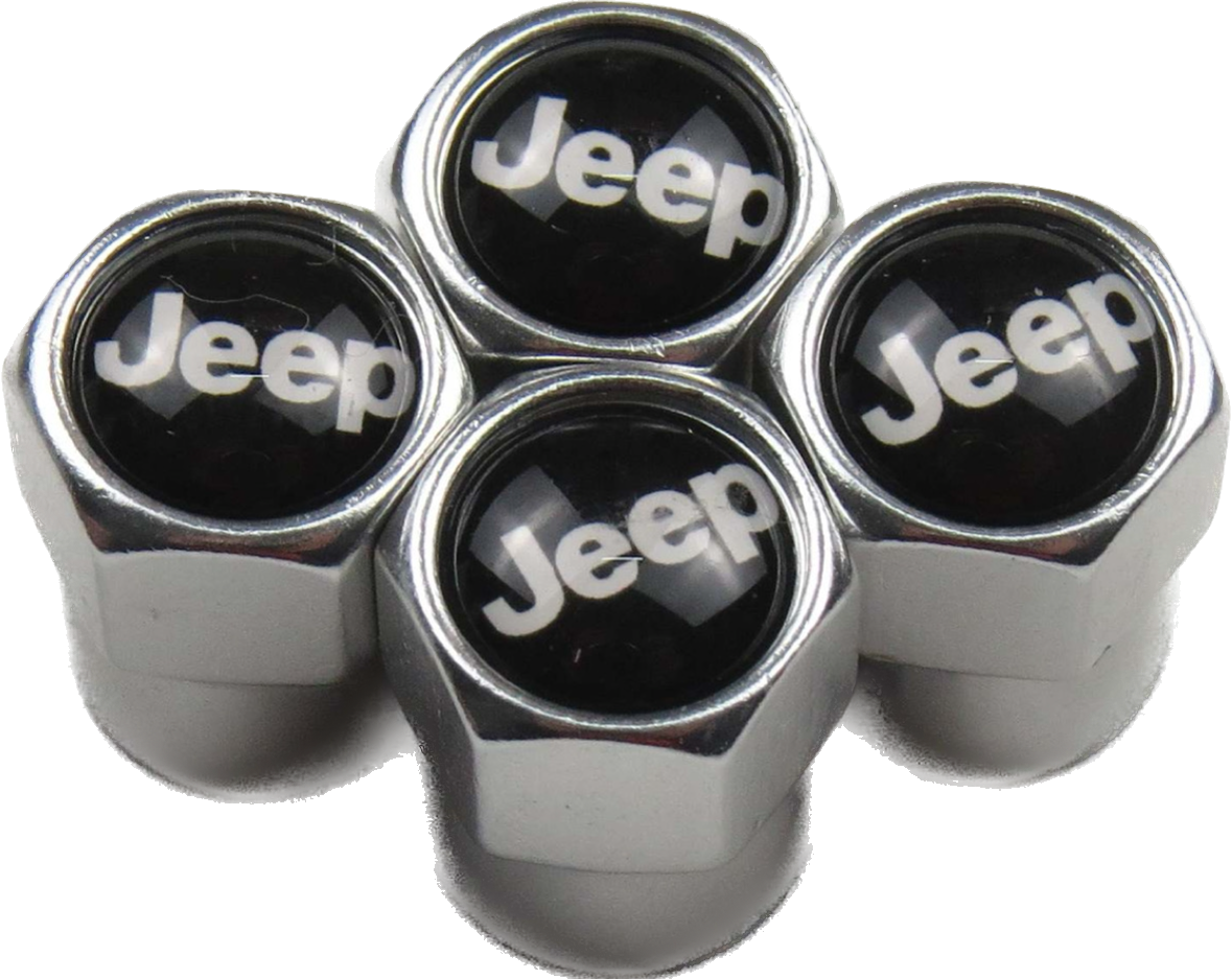 Jeep Valve Caps - Silver
