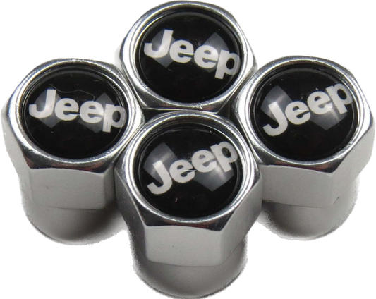 Jeep Valve Caps - Silver