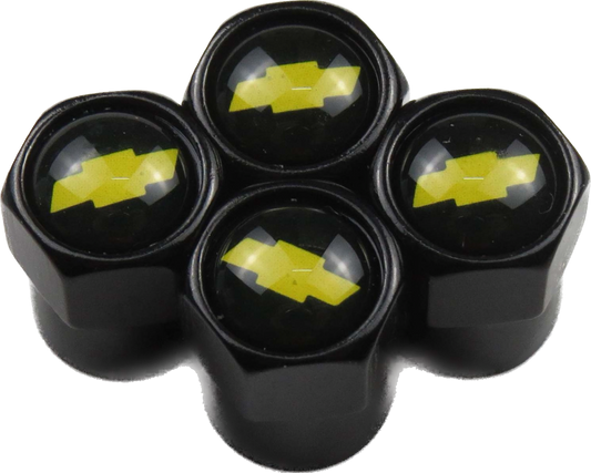 Chevrolet Valve Caps - Black