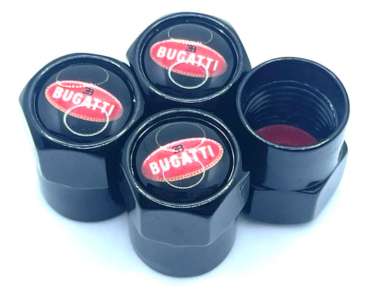 Bugatti Valve Caps - Black