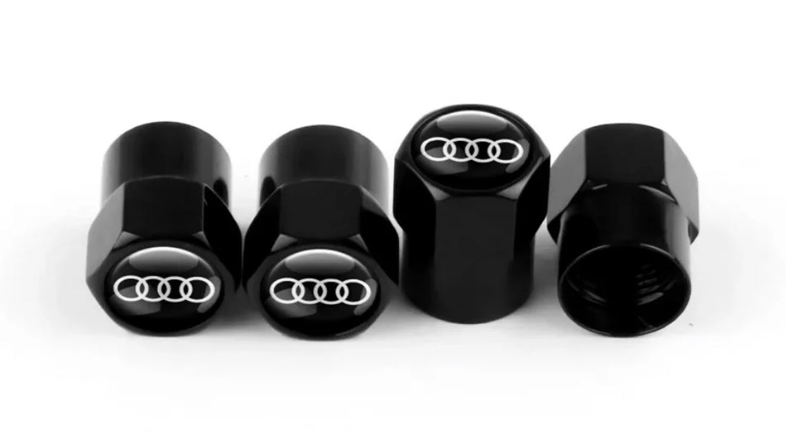 Audi Valve Caps - Black