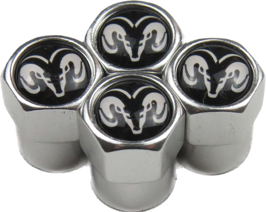 Dodge RAM Valve Caps - Silver