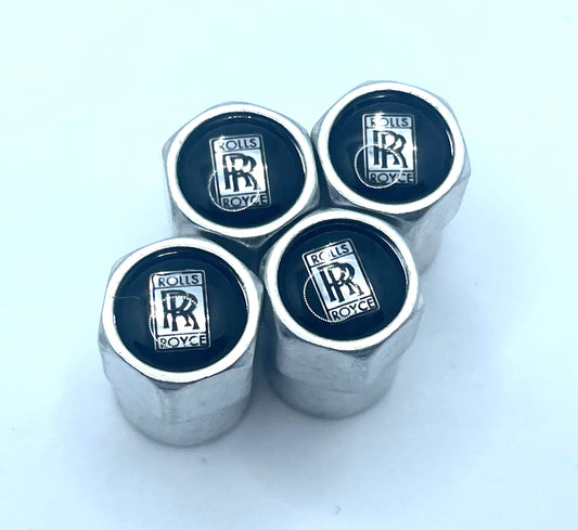 Rolls Royce Valve Caps - Silver