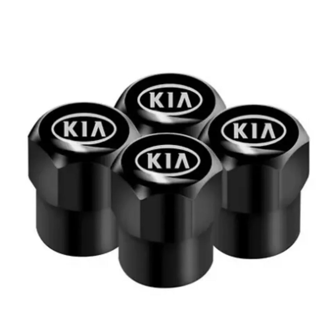 Kia Valve Caps - Black