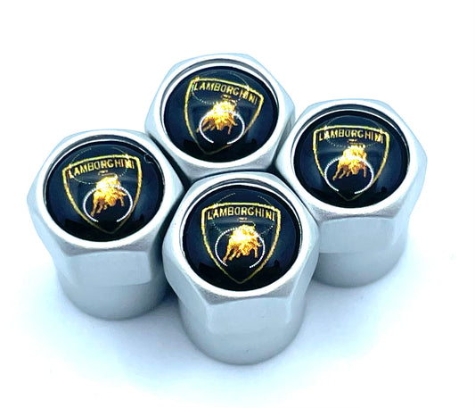 Lamborghini Valve Caps - Silver