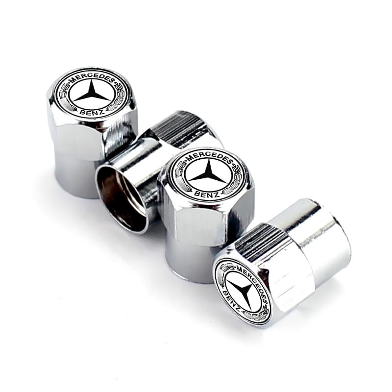 Mercedes-Benz Valve Caps - Silver