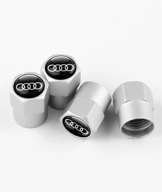 Audi Valve Caps - Silver