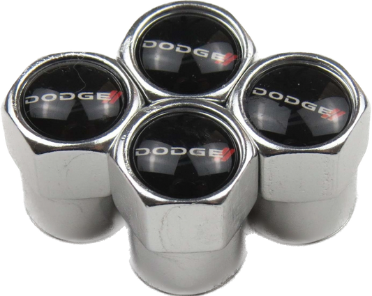 Dodge Valve Caps - Silver