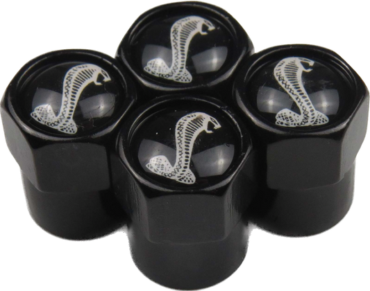 Ford Shelby Cobra Valve Caps - Black