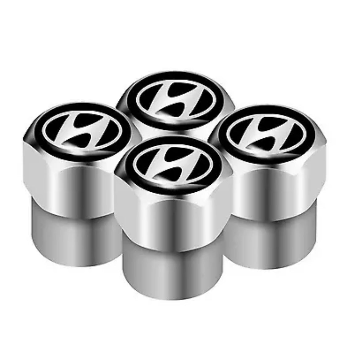 Hyundai Valve Caps - Silver
