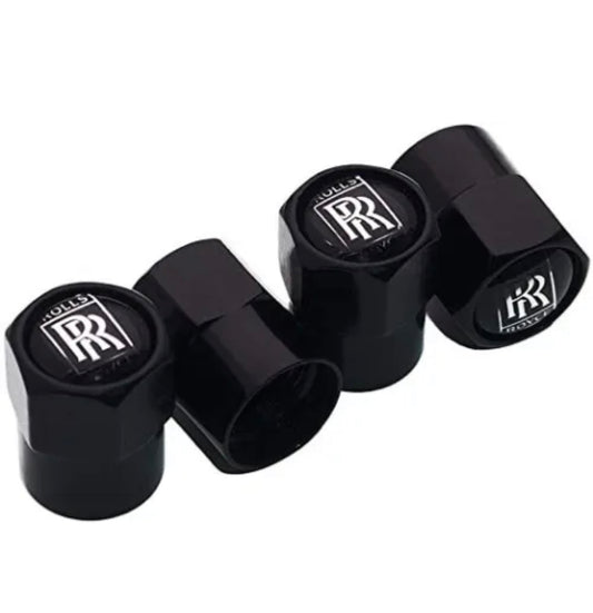 Rolls Royce Valve Caps - Black