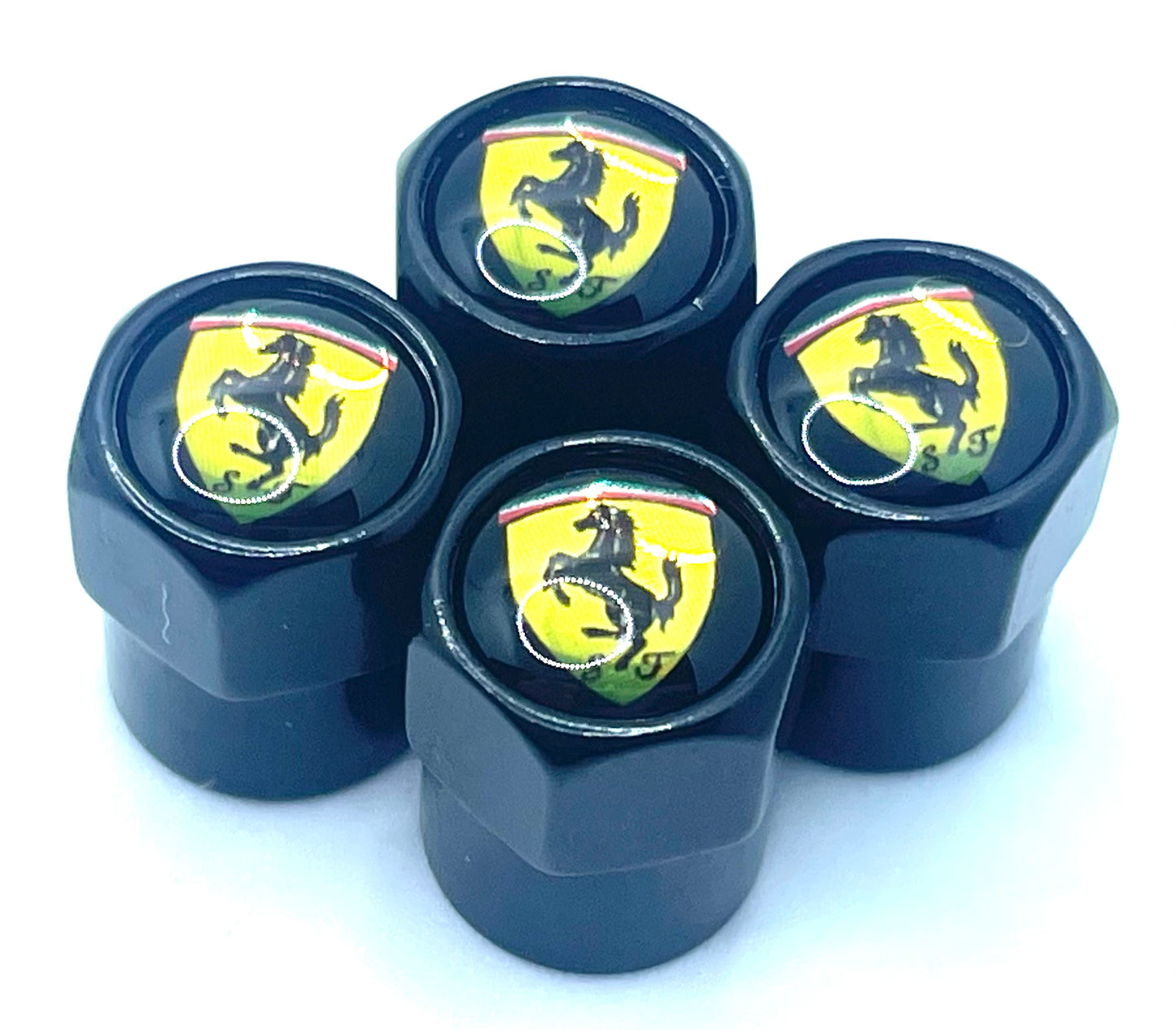 Ferrari Valve Caps - Black