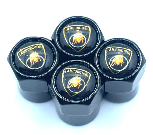 Lamborghini Valve Caps - Black