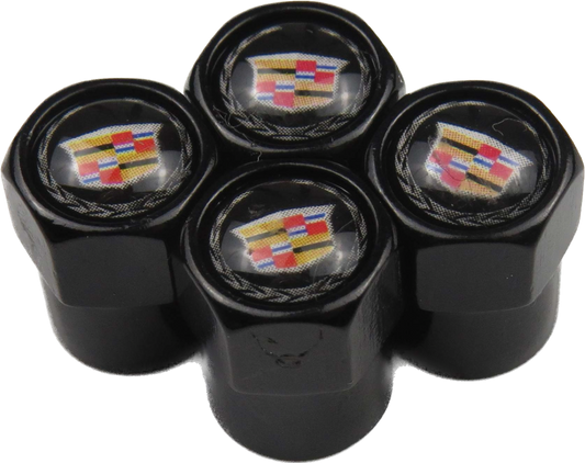 Cadillac Valve Caps - Black