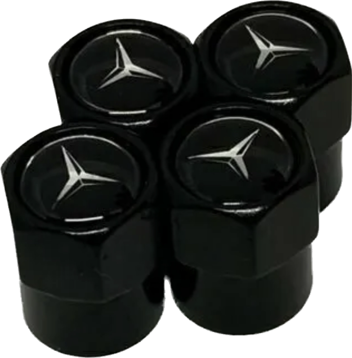 Mercedes Valve Caps - Black