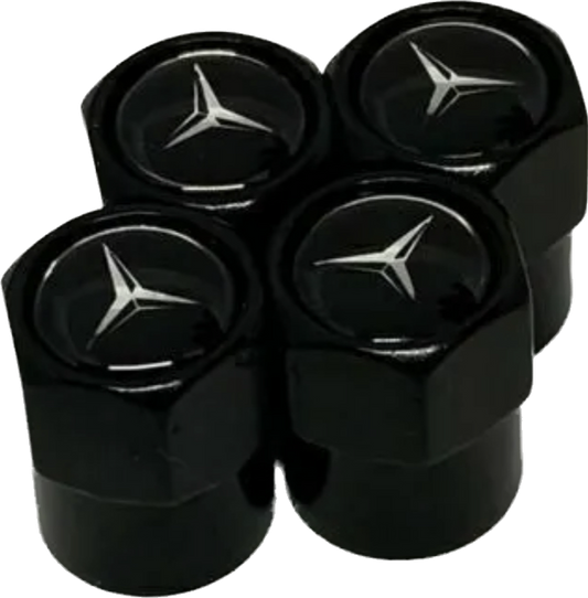 Mercedes Valve Caps - Black